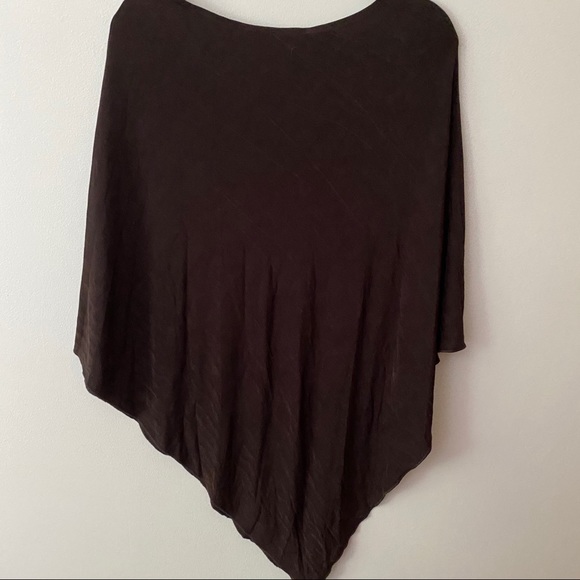 Chico’s Travelers Brown Poncho Cardigan Top - Picture 4 of 4